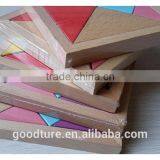 2015 Hot Sale Water Based Painted Colorful Beechwood Tangram thumbnail-6