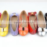 Most popular factory new style comfortable cheap pu women flat shoes