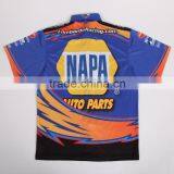 2015 100% Polyester Microfiber Sublimated Custom Pit Crew Shirts thumbnail-2