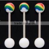 Tongue Rings ,tongue Start uv Rings,body Jewelry thumbnail-1