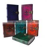 Multi Color Embossed Many Leather Journal With Metal C Lock thumbnail-4