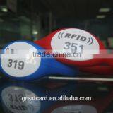 Waterproof Smart 13.56 MHz Silicone Rfid Bracelet for Attendance Access Control or Swimming Pool thumbnail-2