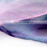 Womens Long Silk Scarf Floral Elegant 100% Silk Wrap Shawl thumbnail-3