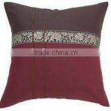 16x16 Inch Brown & Maroon Color Elephant Throw Pillow Cover thumbnail-1
