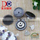 Metal Carve Logo Customized Alloy Jeans Denim Button,Metal Button for Jackets thumbnail-2