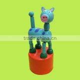 Wholesale Wood Hand Made Zebra Puppet Toy Made in China thumbnail-4