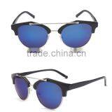 New Product Half Frame Color Film Sunglasses Retro Sunglasses thumbnail-2