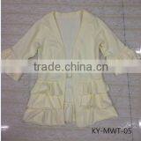 2015 Latest Long Sleeves Jacket Stripe Ruffle Jackets Baby Clothes Quality Choice thumbnail-5