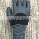 Micro foam nitrile coated gloves