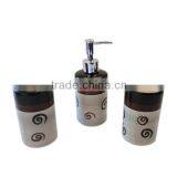 Glaze Ceramic 3pcs Bathroom Set, Bathroom Accessories thumbnail-5
