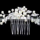 Fashion Wedding Bridal Bride Rhinestone Pearl Hair Comb Accessories Jewelry Head Piece Hair Pins 2016 thumbnail-3