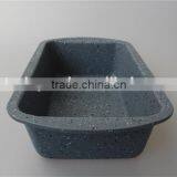 Non-stick Carbon Steel Metal Baking Tray Mould Marble Enamel Coating Loaf Pan thumbnail-3