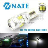 2015 Professional Car LED Light T10 Canbus Led T10 5630 5730 6smd With Lens