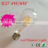 New Style E27 Clear Glass LED Edison Light Filament Bulb