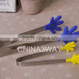Food Cooking BBQ Tongs Silicone Food Clip
