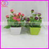 Mini Artificial Plastic Flower Pot Plant thumbnail-1