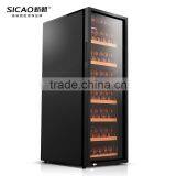 Black Luxury Wine Celler With Single Glass Door thumbnail-1