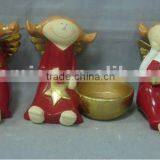 Ceramic Little Girl With Candle Holder thumbnail-1