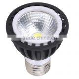 E27 Base Par20 7w Cob Led Spotlight With Black Aluminium Housing