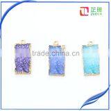 Hot Sale DIY Necklace Accesssory Wholesale Druzy Geodes Pendant for Women thumbnail-3