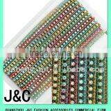 Multi Color Platic Rhinestone Chain Trimming