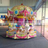 Swing Rotating Rides Mini Carousel Horses Amusement Park Carousel thumbnail-2