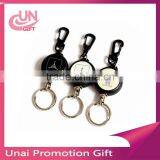 Creative Metal Retractable Reel Keychains With Wire Rope Anti-lost thumbnail-1