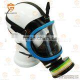 Light Weight Full Face Gas Fireproof Mask- Blue Single Cartridge for Security thumbnail-2