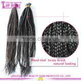 Factory Price Brazilian Remy Kinky Braiding Micro Loop Hair Extension Hair