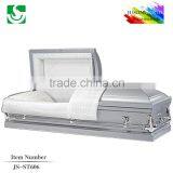 JS-ST606 wholesale high quality steel metal casket