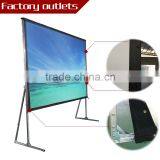 High Quality Artwork Outdoor Fastfold Projection Screen Home Theater Style Projector Screen