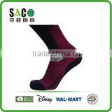 Garnet and Black Simple Jacquard Nylon Sports Socks thumbnail-2
