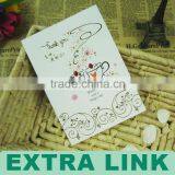 Custom Logo Decorative Paper Chinese Wedding Invitation Card