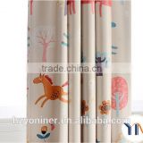 Horse printed shade fabric for window curtain, 100% sun shade for upholstery fabric, ready made curtain china textile factory