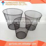 Widely Use Fashionable Circular Wire Metal Luxury Hotel Trash Can thumbnail-1