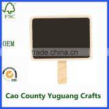 Mini Rectangle Chalkboard Wooden Blackboard Clips for Wedding Birthday Party Decorations thumbnail-2