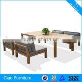 Outdoor Furniture Wood Coffee Table Set thumbnail-1