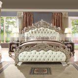 Luxury French Rococo Hand Carving Wooden Bedroom Set/Royal Palace King Size Bed(MOQ=1 SET) thumbnail-5