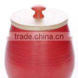 High Quality Eco Friendly Beautiful Designed RED Sugar Canister thumbnail-1