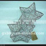 Silver Wire Star Handicraft Gift Set of Two thumbnail-1