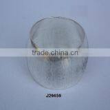 Sand Paper Style Brass Napkin Ring With Silver Plating thumbnail-1