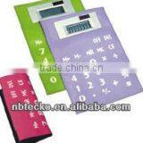 foldable silicon calculator with many colors for promotion