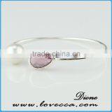 Hot!!! New Design Bridesmaid Gift Glass Bangles Designs Birthstone Bangle thumbnail-4