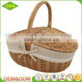 Wholesale New Style Eco-friendly Handmade Large Empty Oval Wicker Baskets thumbnail-2