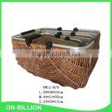 High Quality Rustic Wicker Knitting Shopping Willow Market Basket thumbnail-2