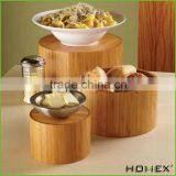 Bamboo Canister Food Container Bamboo Riser Homex-BSCI Factory thumbnail-1