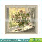 Wholesale New Designs Flowers Of Glass Painting thumbnail-3