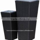Wicker Planter, Poly Rattan Planter thumbnail-1