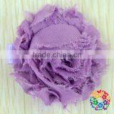 Wholesale Supply New Arrival Many Colors Beautiful Petal Flower Chiffon Flower Shabby Flower thumbnail-3