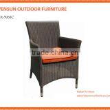 Weatherproof and Fireproof Outdoor Synthetic White Rattan Aluminium Outdoor Chair thumbnail-1